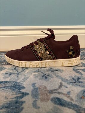 Desigual Women’s Statement Sneakers – Size 10 | Colorful Fashion Sneakers